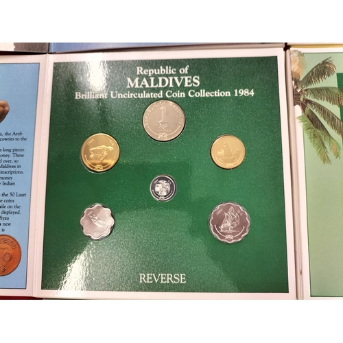 61 - Five Uncirculated Coin Sets to Incl. Canada, Tuvalu, Maldives, Mauritius & Diana Memorial Coin