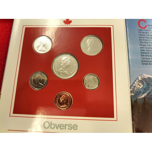 61 - Five Uncirculated Coin Sets to Incl. Canada, Tuvalu, Maldives, Mauritius & Diana Memorial Coin