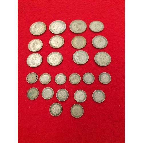 93 - Pre 1947 British Silver .500 Coins Total Weight 101g