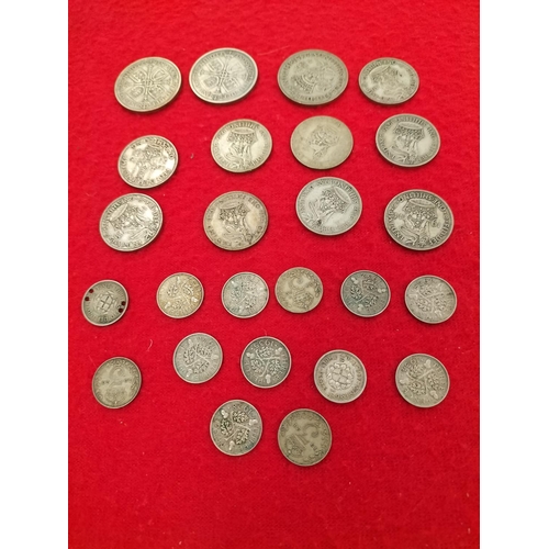 93 - Pre 1947 British Silver .500 Coins Total Weight 101g