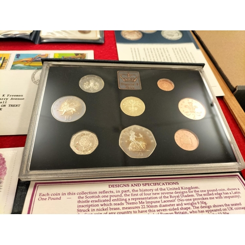 99 - Collection of Uncirculated Coins to Incl. 2x Two Pound Coins, 1989 & 1984 Proof Sets, Plus First Dec... 