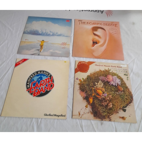 2 - Manfred Mann's Earth Band LPs (4) to include BRON 507 'Watch' A2 B1, BRON 306 'The Good Earth' A-2u ... 