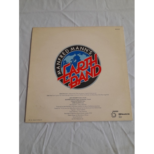 2 - Manfred Mann's Earth Band LPs (4) to include BRON 507 'Watch' A2 B1, BRON 306 'The Good Earth' A-2u ... 