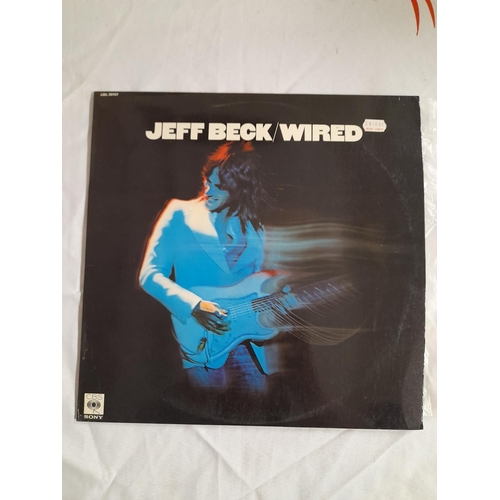 7 - Jeff Beck LPs (4) to include JJSL 30107 'Wired' -A -B Rare Singapore Pressing, S EPC 69117 'Blow by ... 