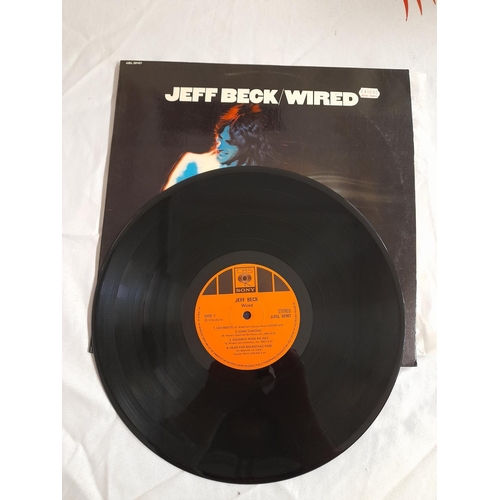 7 - Jeff Beck LPs (4) to include JJSL 30107 'Wired' -A -B Rare Singapore Pressing, S EPC 69117 'Blow by ... 