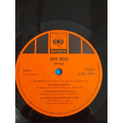 7 - Jeff Beck LPs (4) to include JJSL 30107 'Wired' -A -B Rare Singapore Pressing, S EPC 69117 'Blow by ... 