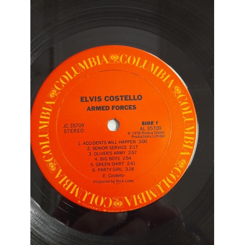 10 - Elvis Costello LPS (4) to include XXLP13 'Almost Blue' A1 B1, JC 35709 'Armed Forces' 1B 1G, RAD3 'T... 