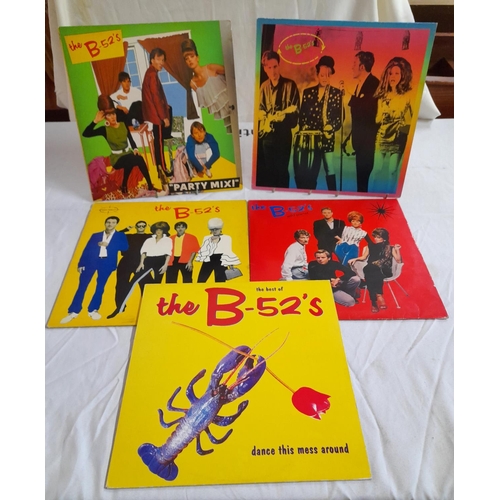 12 - B-52's LPs (5) to include IPM 1001 'Party Mix'  A-3u B-1u, ILPS 9622 'Wild Planet' A-1u B-2u, 204 21... 