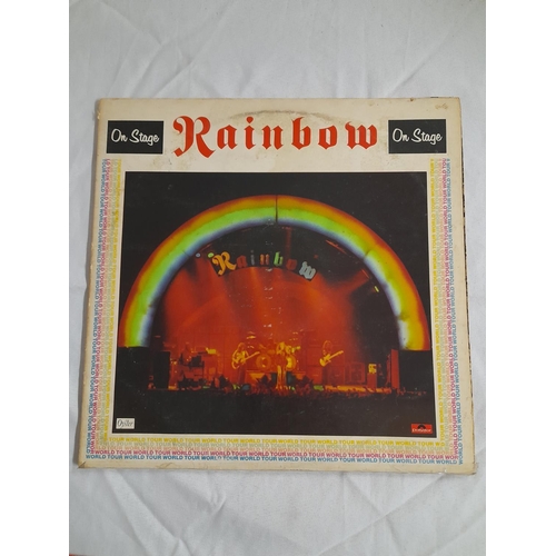 16 - Rainbow LPs (4) to include SHELP34 'Lon Live Rock 'n Roll' A//1 B//1, 2490-137 'Rainbow Rising' A//2... 