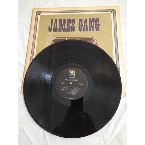 19 - James Gang LPs (5) to include 25 584 XAT 'Pop Gold' A1 B1, ABCX - 721 'Thirds' 1-A 1-B, SD 7037 'Jam... 