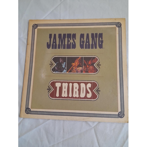 19 - James Gang LPs (5) to include 25 584 XAT 'Pop Gold' A1 B1, ABCX - 721 'Thirds' 1-A 1-B, SD 7037 'Jam... 