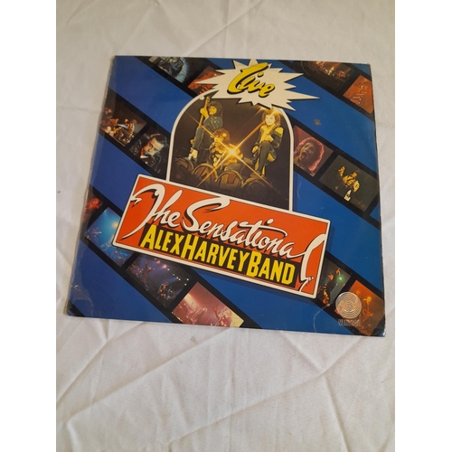 21 - The Sensational Alex Harvey Band LPs (4) to include 6360 103 'Next' 1//1 2//1, TQPS 112 'Sahb Storie... 