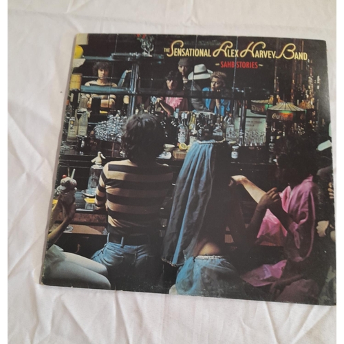 21 - The Sensational Alex Harvey Band LPs (4) to include 6360 103 'Next' 1//1 2//1, TQPS 112 'Sahb Storie... 