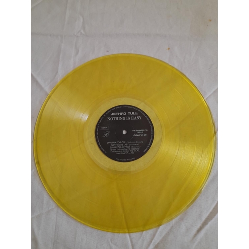 22 - Jethro Tull LPs (3) to include TSP013 'Nothing is Easy' on Yellow Transparent Vinyl -A -B, CDL 1301 ... 