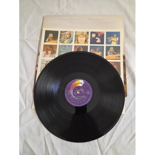 25 - The Moody Blues LPs (5) to include NE 1051 'Out of This World' A-3 B-3, THS 1 'To Our Children's Chi... 