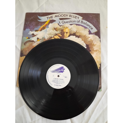 25 - The Moody Blues LPs (5) to include NE 1051 'Out of This World' A-3 B-3, THS 1 'To Our Children's Chi... 