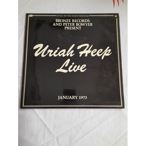 33 - Uriah Heep LPs (4) to include ILPS 9142 'Very 'Eavy .... Very 'Umble' A1 B1, CHALP 107 'Look at Your... 