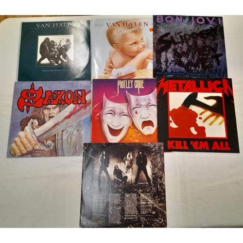 36 - Heavy Rock/Heavy Metal Collection of 7 LPs to include BLCKND003R Metallica 'Kill 'em All' -A -B 180 ... 