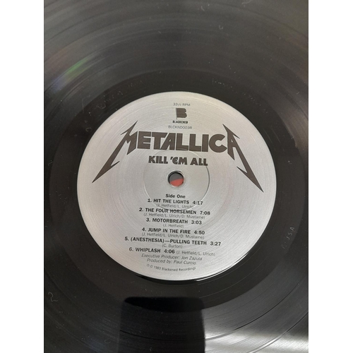 36 - Heavy Rock/Heavy Metal Collection of 7 LPs to include BLCKND003R Metallica 'Kill 'em All' -A -B 180 ... 