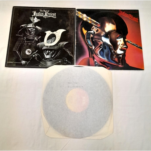 37 - Judas Priest LPs (3) to include CBS 82430 'Stained Glass' A1 B3, GULP 1026 'The Best Of' A1 B2 and C... 