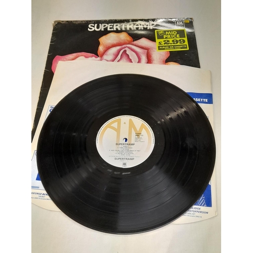 40 - Supertramp LPs (3) to include AMLH 68347 'Crisis What Crisis' A4 B3, AMD 123 'Supertramp' A6 B3 and ... 