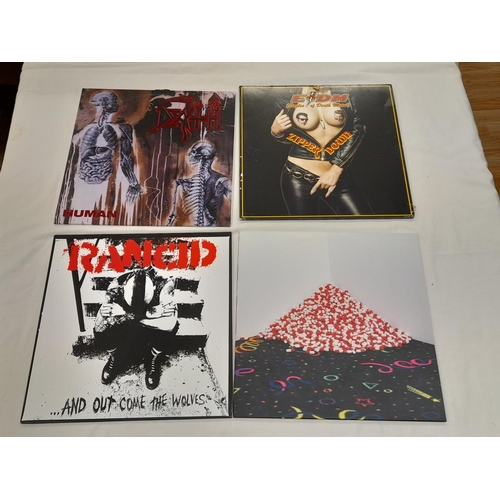 43 - Rock Collection LPs (4) to include 7444-1 Rancid 'And Out Come the Wolves' 1-1 2-1 Limited Edition 1... 