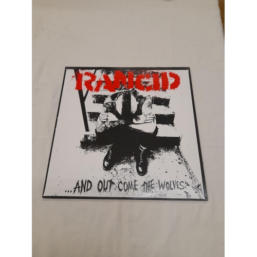 43 - Rock Collection LPs (4) to include 7444-1 Rancid 'And Out Come the Wolves' 1-1 2-1 Limited Edition 1... 