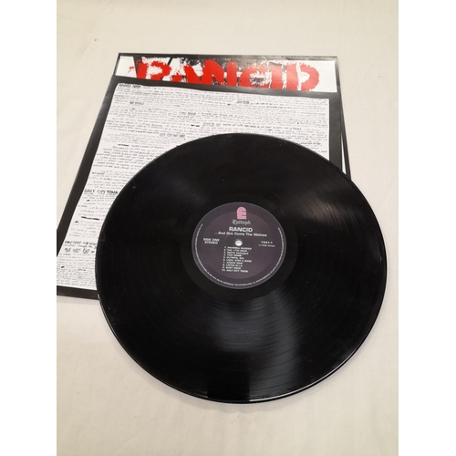 43 - Rock Collection LPs (4) to include 7444-1 Rancid 'And Out Come the Wolves' 1-1 2-1 Limited Edition 1... 