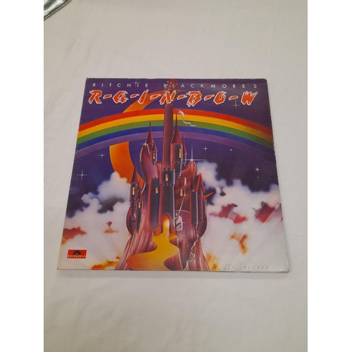 47 - Rainbow LPs (3) to include POLD 5023 'Down to Earth' A//2 B//1, POLD 5036 'Difficult to Cure' A//1 B... 