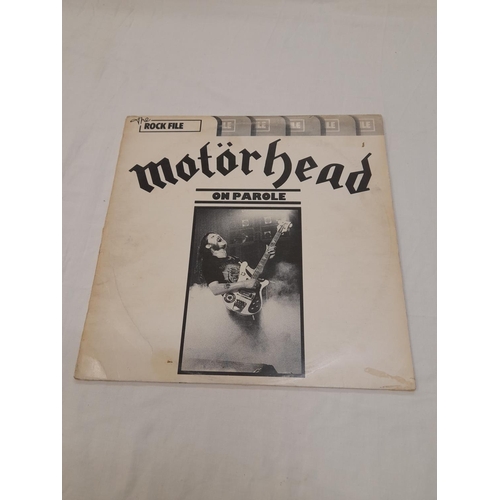 48 - Collection of Hard Rock LPs (5) to include LBR 1004 Motorhead 'On Parole' A-1u B-1u, K56 598 ZZ Top ... 