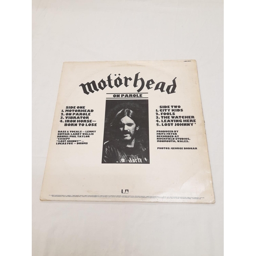 48 - Collection of Hard Rock LPs (5) to include LBR 1004 Motorhead 'On Parole' A-1u B-1u, K56 598 ZZ Top ... 