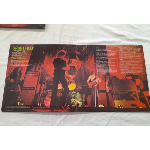 65 - Uriah Heap LPs (3) to include ILPS 9142 'Very 'Eavy, Very 'Umble' A1 B1, ILPS 9245 'Sweet Freedom' A... 