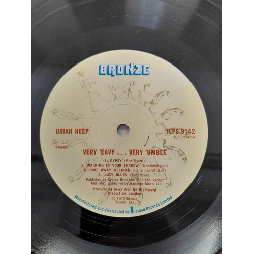 65 - Uriah Heap LPs (3) to include ILPS 9142 'Very 'Eavy, Very 'Umble' A1 B1, ILPS 9245 'Sweet Freedom' A... 