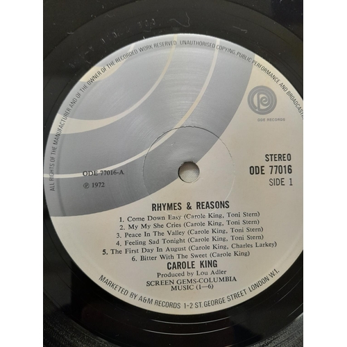 79 - Female Artist LPs (3) to include ODE 77016 Carol King 'Rhymes to Reason' A-1 B-1, SMAS 3381 Mary Hop... 