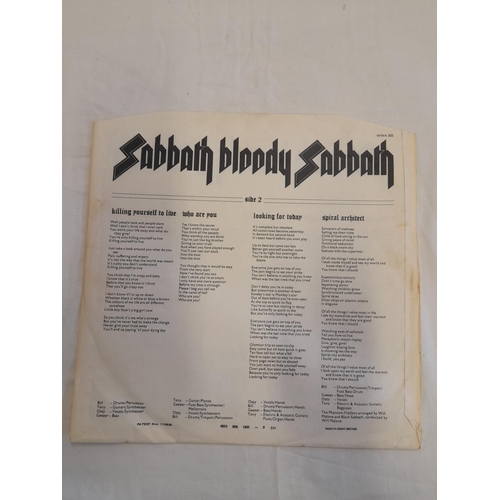 96 - Black Sabbath LPs (2) to include 6360 071 'Black Sabbath Vol 4' 1//4 2//5 German First Vertigo Swirl... 