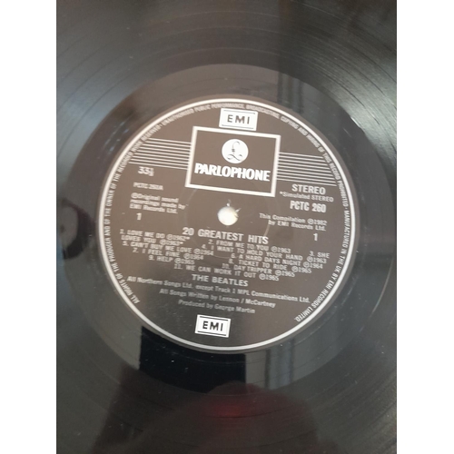 153 - Beatles Collection of LPs (4) to include PCS 7067/8 'White Album' Unnumbered, No Inserts. 709-3 710-... 