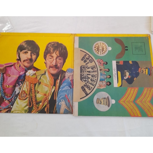 153 - Beatles Collection of LPs (4) to include PCS 7067/8 'White Album' Unnumbered, No Inserts. 709-3 710-... 