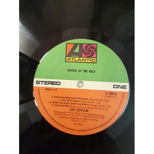 155 - Led Zeppelin LPs (3) to include K40031 'Led Zeppelin I' A1 B4 Green/Orange Label, K50014 'Houses of ... 