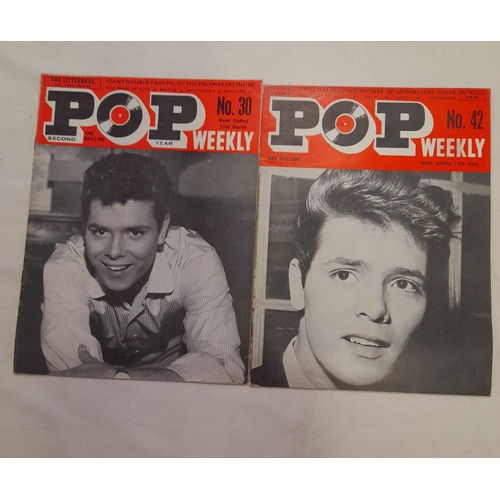 184 - Pop Weekly Magazines 1963 - Issues 1,4,5,6,7,11,29,30 and 42.