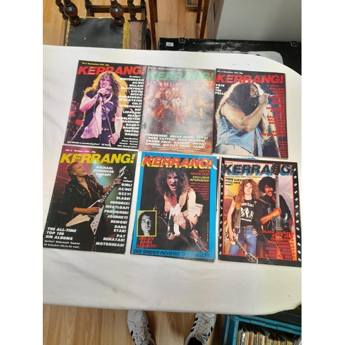 185 - Quantity of Kerrang Magazines. Various Issues from Early 1980's.