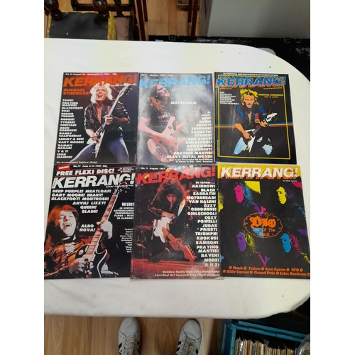 185 - Quantity of Kerrang Magazines. Various Issues from Early 1980's.