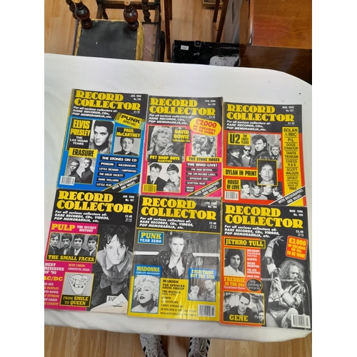 187 - Quantity of Record Collector Magazines from 1990 and 1996. 1990 is Missing May and October Issues an... 