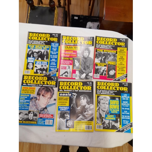 187 - Quantity of Record Collector Magazines from 1990 and 1996. 1990 is Missing May and October Issues an... 