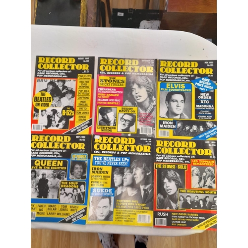 187 - Quantity of Record Collector Magazines from 1990 and 1996. 1990 is Missing May and October Issues an... 