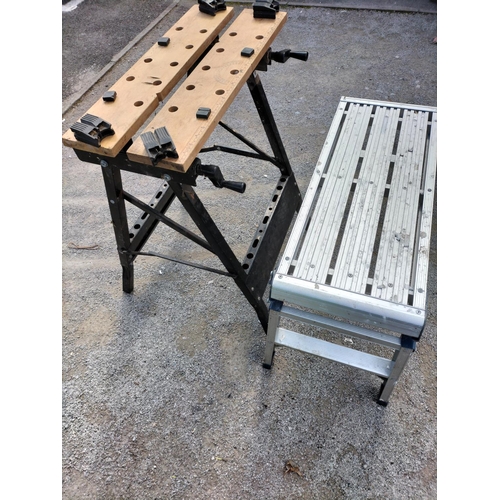 251 - Abru Metal Step Platform plus Foldable Work Bench (Does require 2 Bolts).