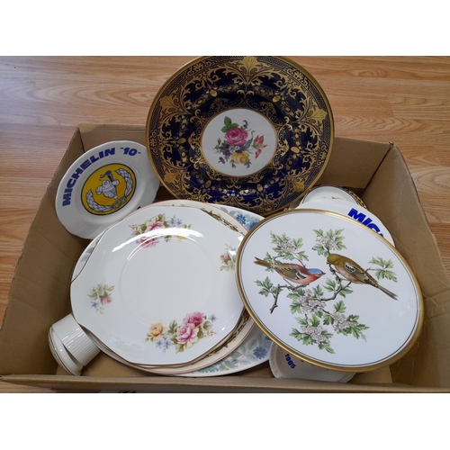 342 - Collection of Mixed Ceramics to include Caverswall China Cobalt Blue 27cm Cabinet Plate, Wedgwood, R... 