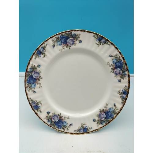 362 - Royal Albert 'Moonlight Rose' 26.5cm Dinner Plates (6). Seconds Quality.