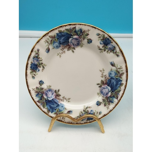 363 - Royal Albert 'Moonlight Rose' 20.5 cm Dessert Plates (6) plus 15.5cm Side Plates (6). First Quality.