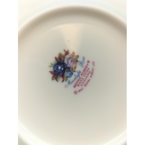 365 - Royal Albert 'Moonlight Rose' 15.5cm Cereal/Dessert Bowls (6). Seconds Quality 1 A/F, Rectangular Mi... 