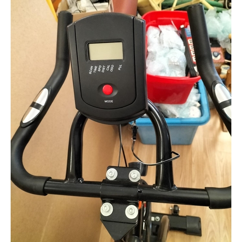 446 - A W Sport Exercise Bike with Adjustable Seat and Handle Bars. Collection Only,